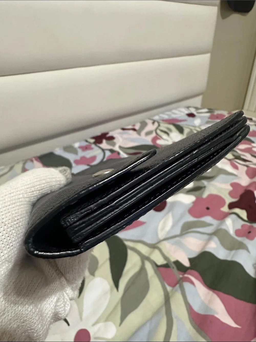 Louis Vuitton Dark Grey/ Almost Black Textured Taiga Leather Wallet
